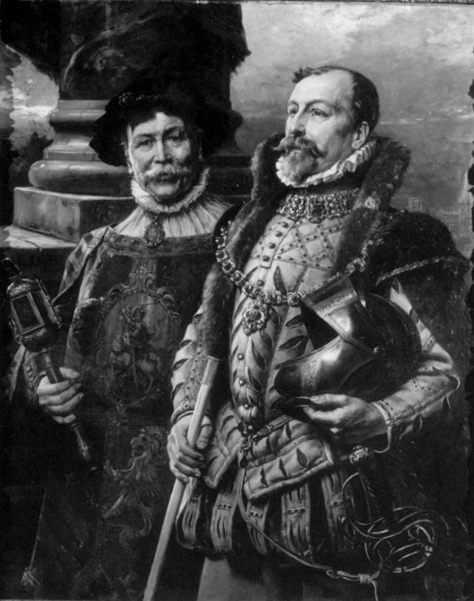 Cesare Detti - due personaggi in costume seicentesco, Pinacoteca Comunale di Spoleto